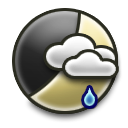 Nearby Thunderstorm, Rain, Partly Cloudy
