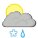Sleet, clear